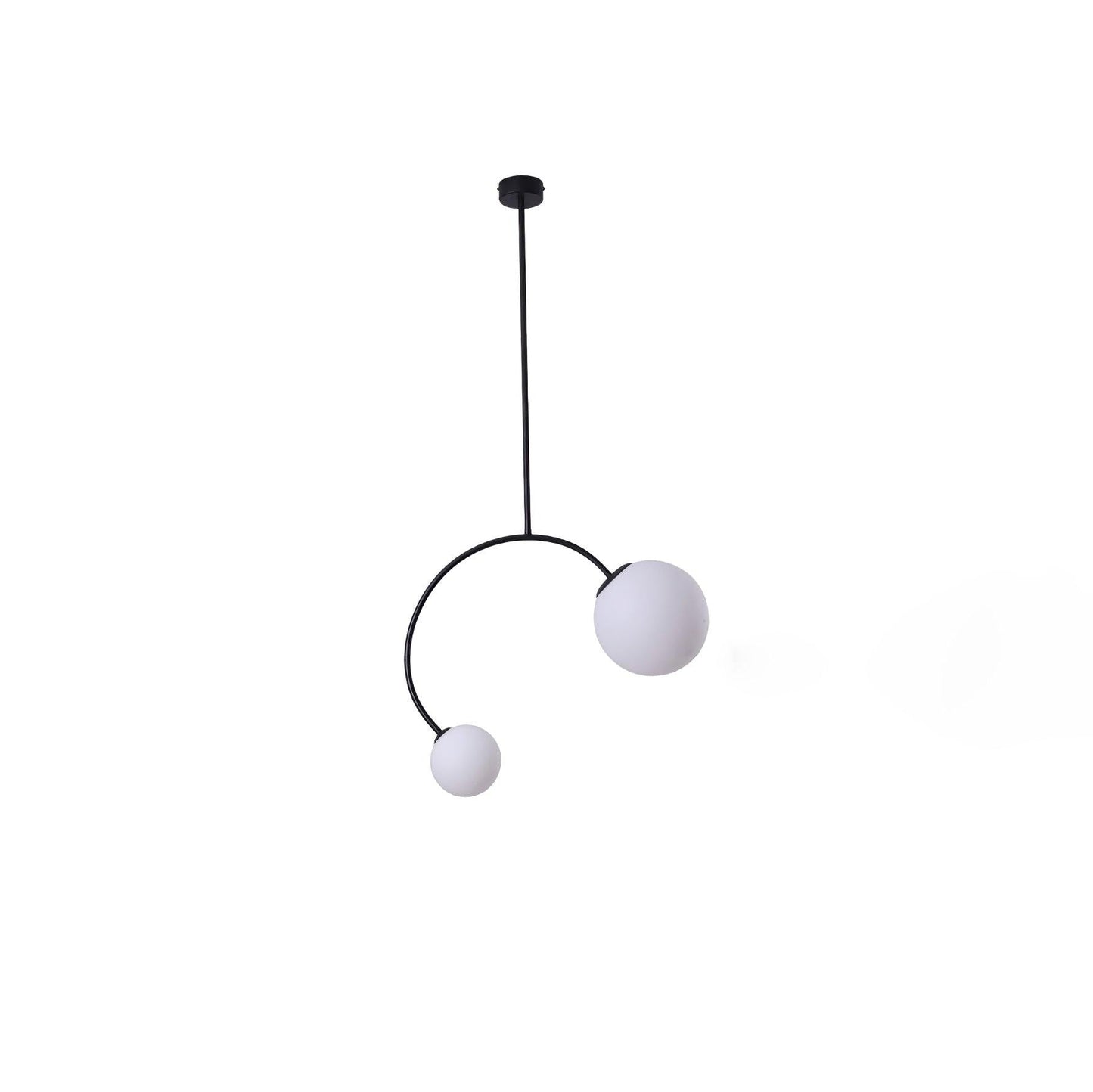 Crossed Glass Duo Pendant Light