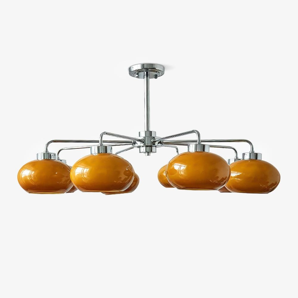 Oval Glass Globe Chandelier