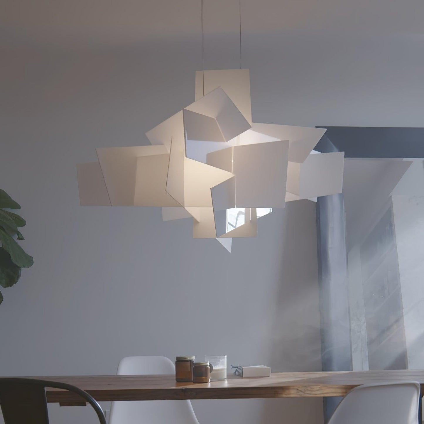 Sculptural Burst Pendant Light