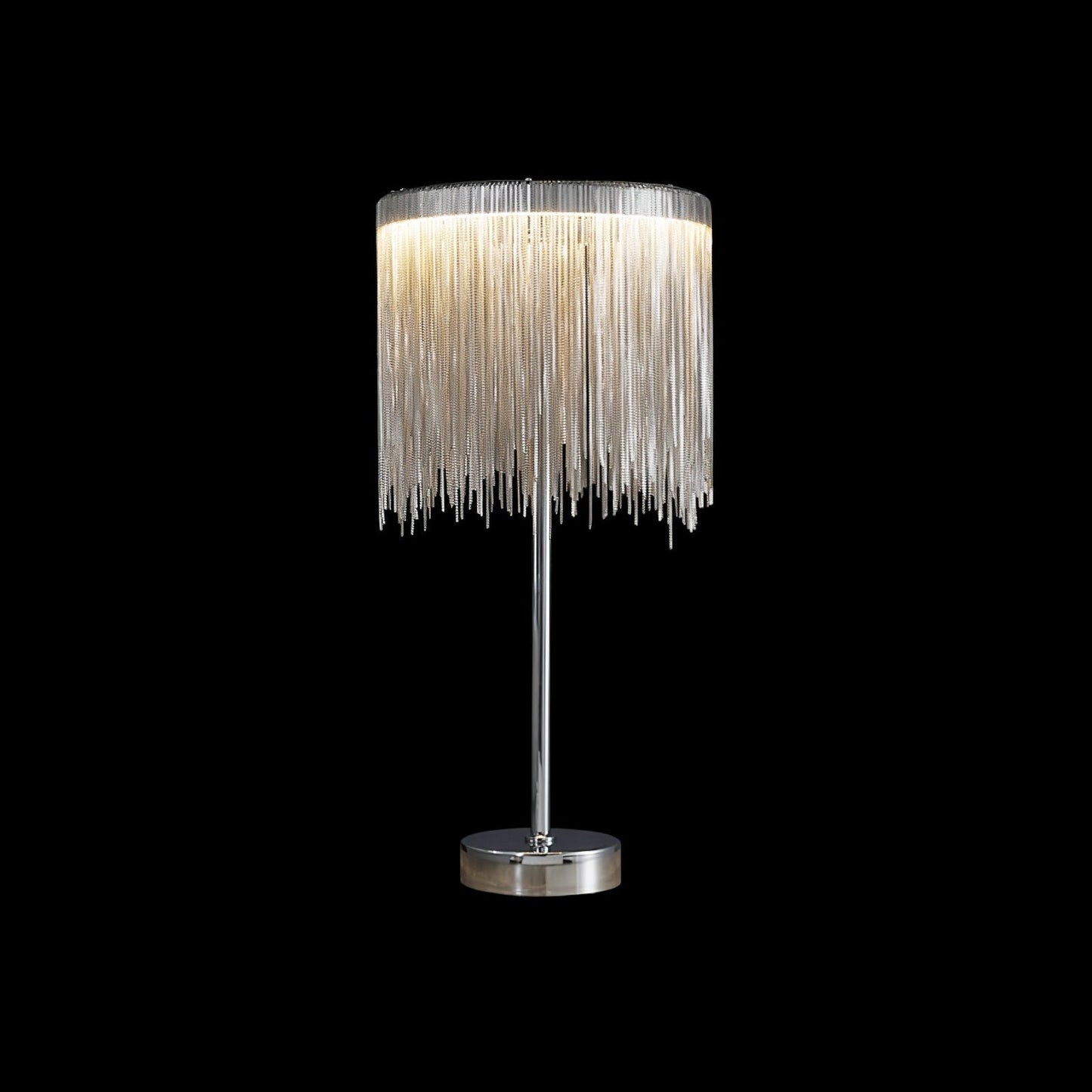 Cascading Chain Tassel Table Lamp