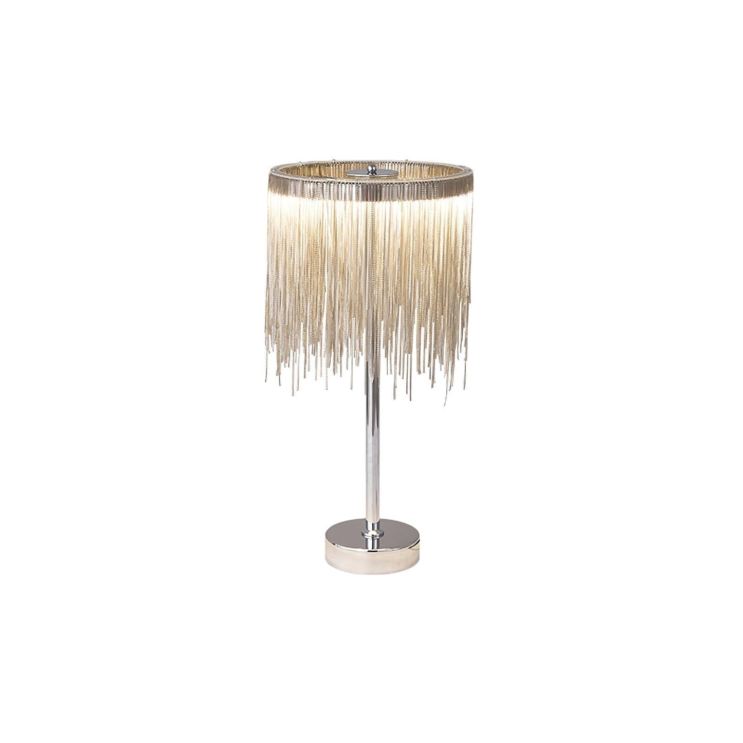 Cascading Chain Tassel Table Lamp