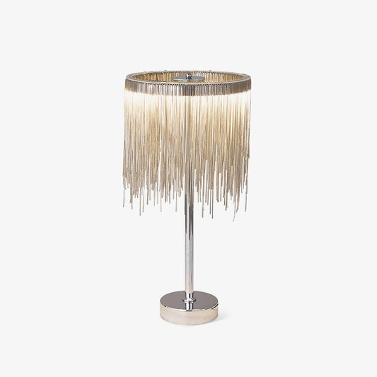 Cascading Chain Tassel Table Lamp