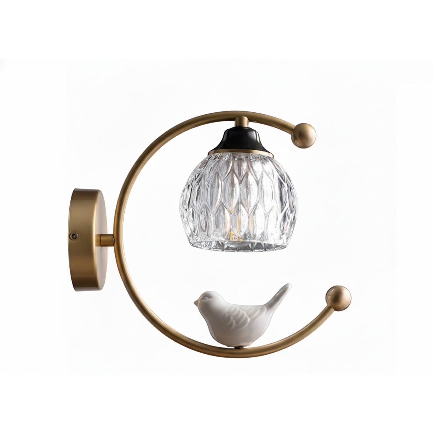 Ceramic Bird Glow Wall Light