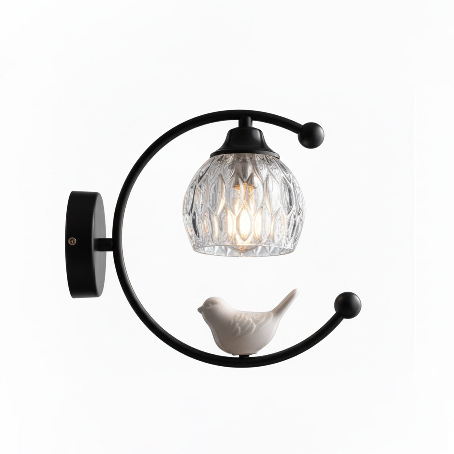 Ceramic Bird Glow Wall Light