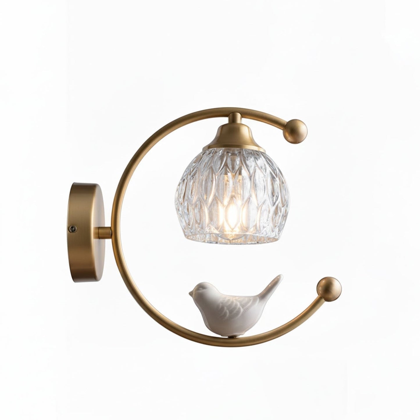 Ceramic Bird Glow Wall Light