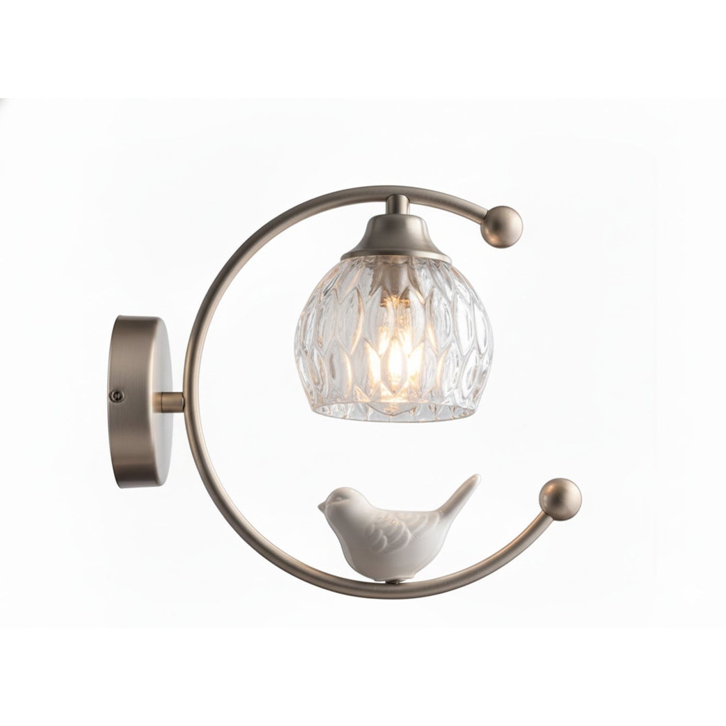 Ceramic Bird Glow Wall Light