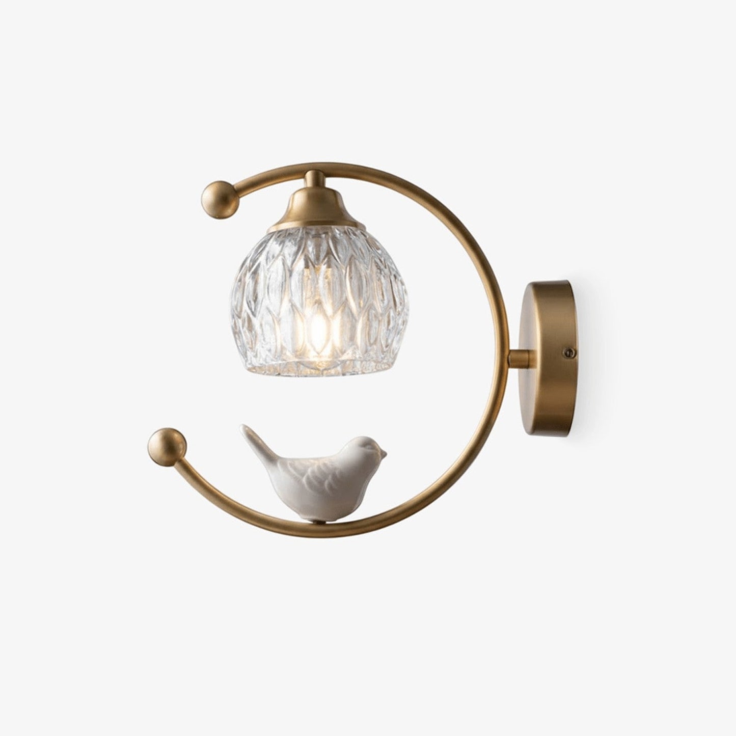 Ceramic Bird Glow Wall Light