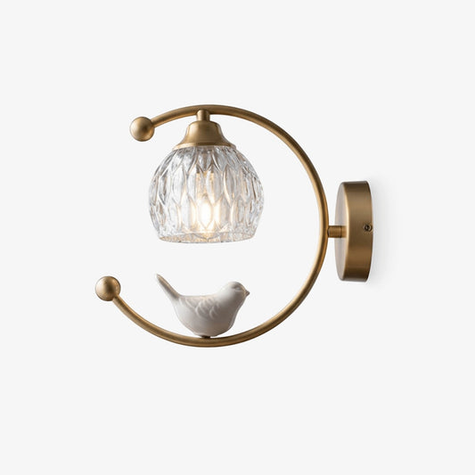 Ceramic Bird Glow Wall Light