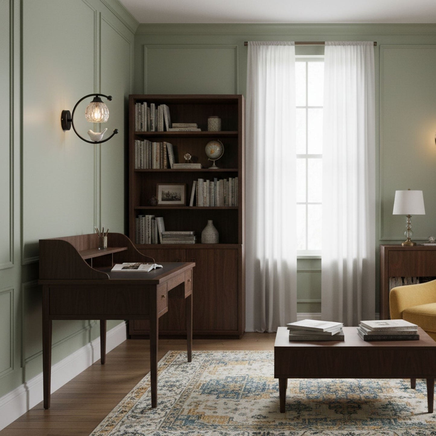 Ceramic Bird Glow Wall Light