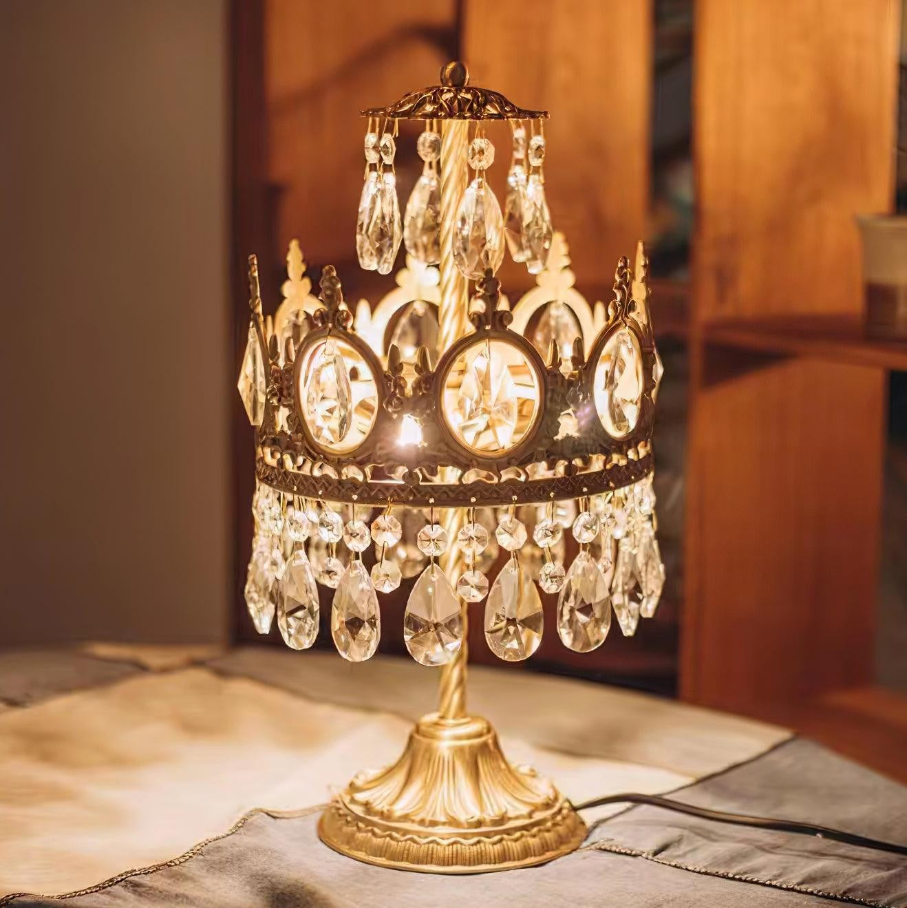 Classic Crystal Accent Table Lamp
