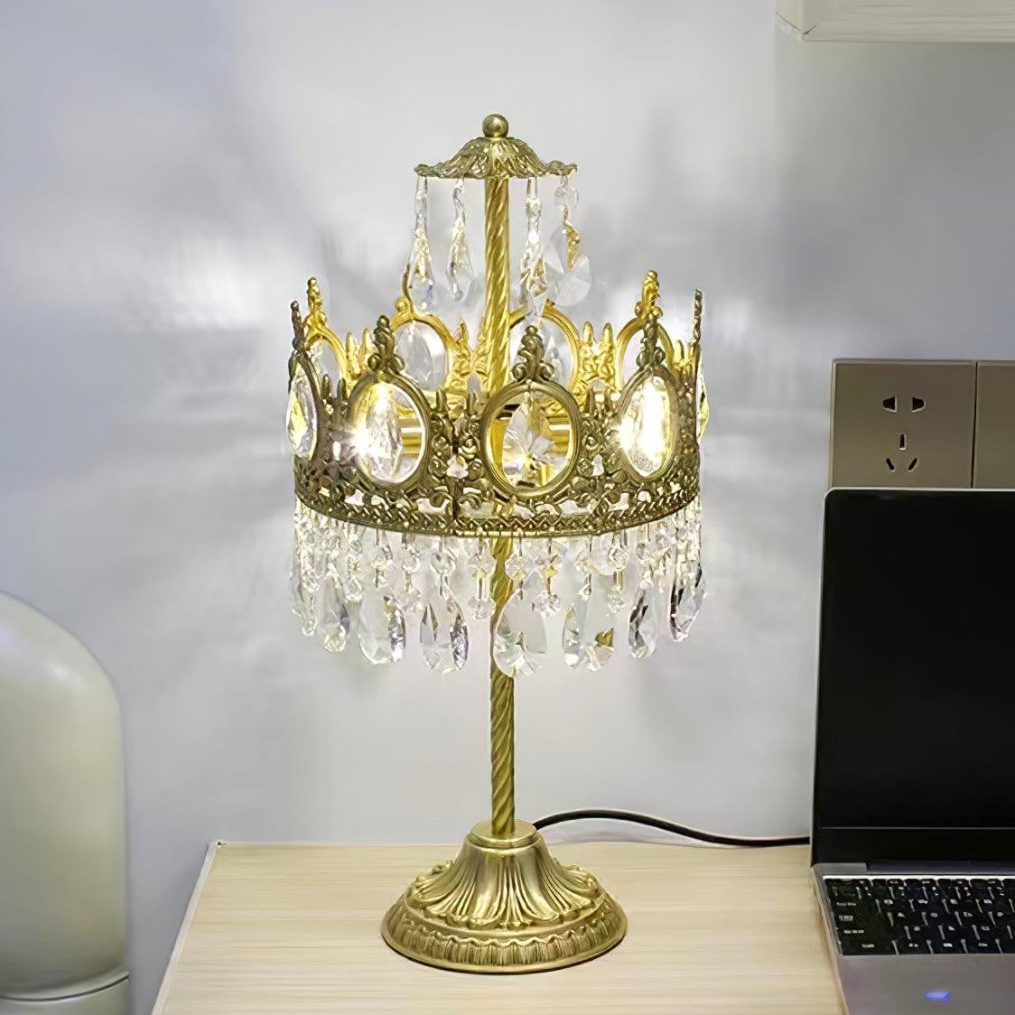Classic Crystal Accent Table Lamp