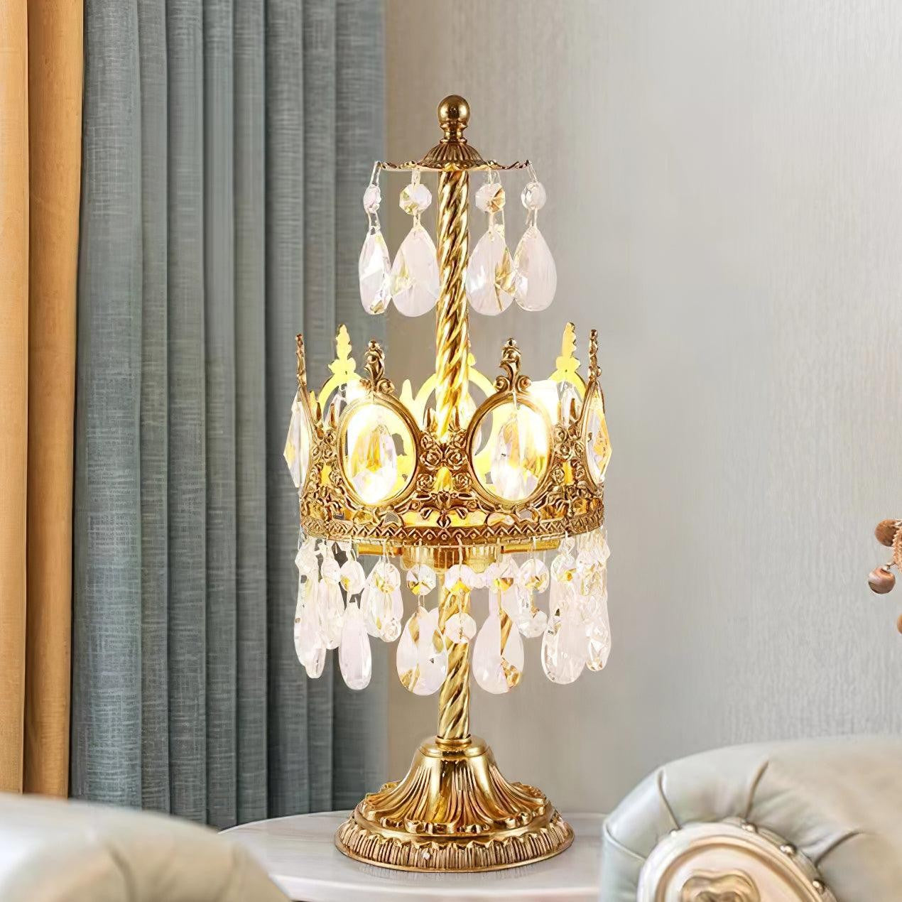 Classic Crystal Accent Table Lamp