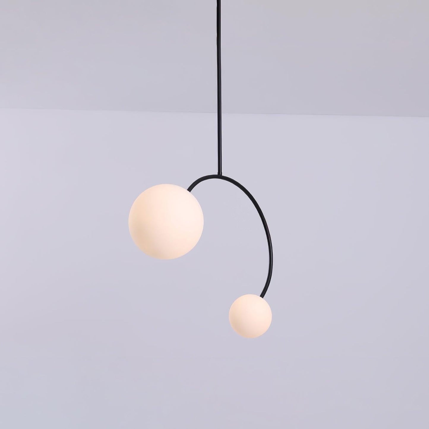 Crossed Glass Duo Pendant Light