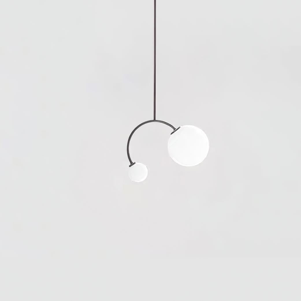 Crossed Glass Duo Pendant Light
