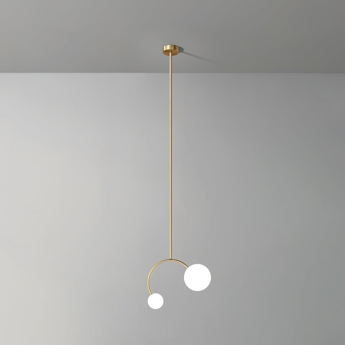 Crossed Glass Duo Pendant Light