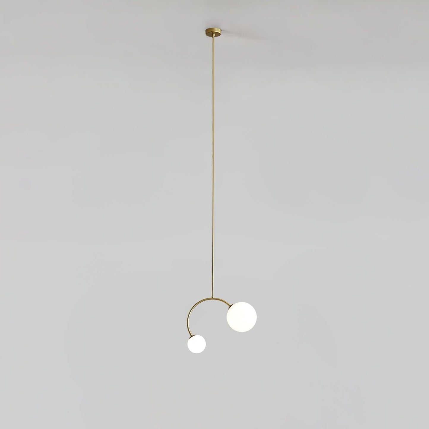 Crossed Glass Duo Pendant Light