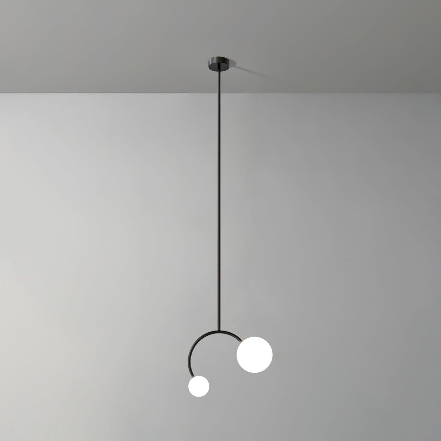 Crossed Glass Duo Pendant Light