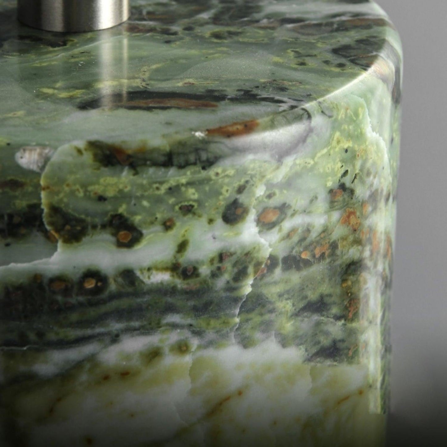 Green Marble Statement Table Lamp