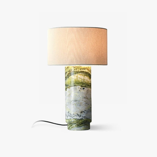 Green Marble Statement Table Lamp