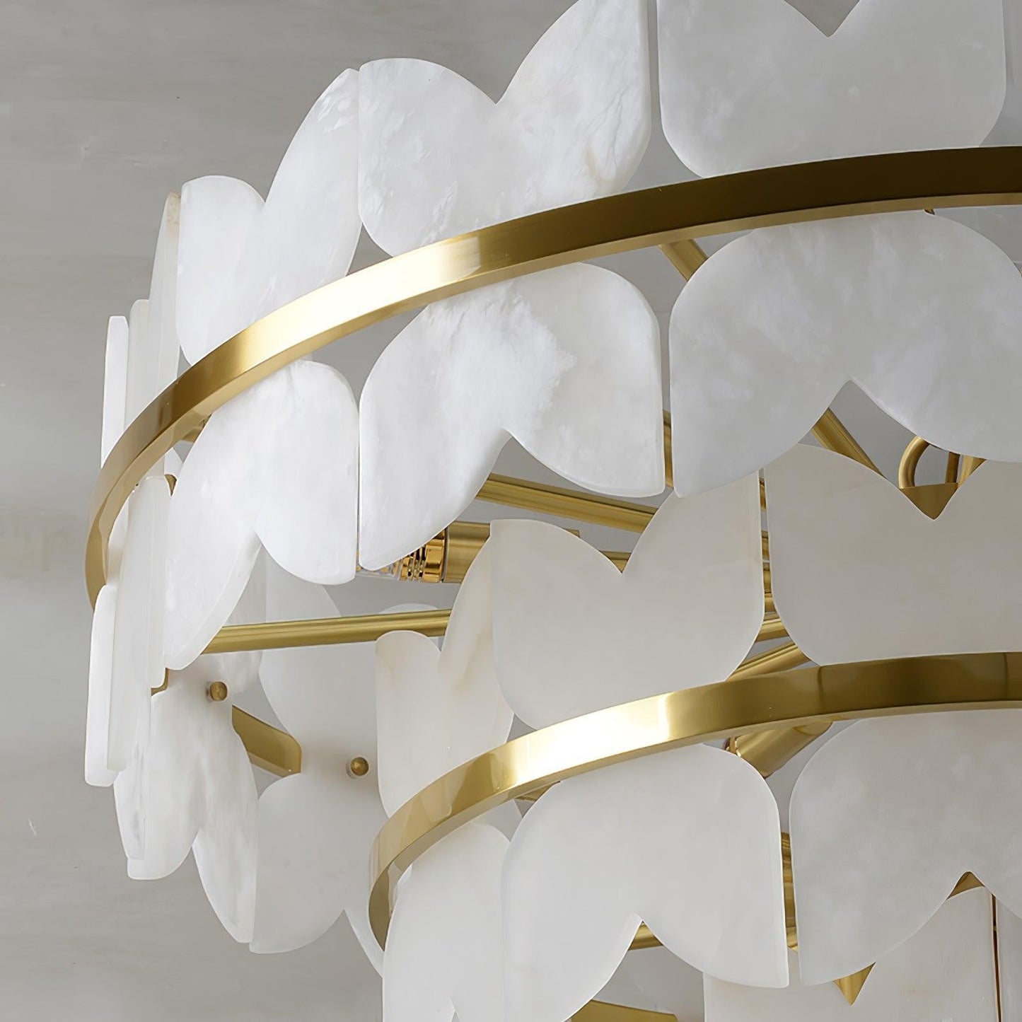 Layered Alabaster Cloud Chandelier