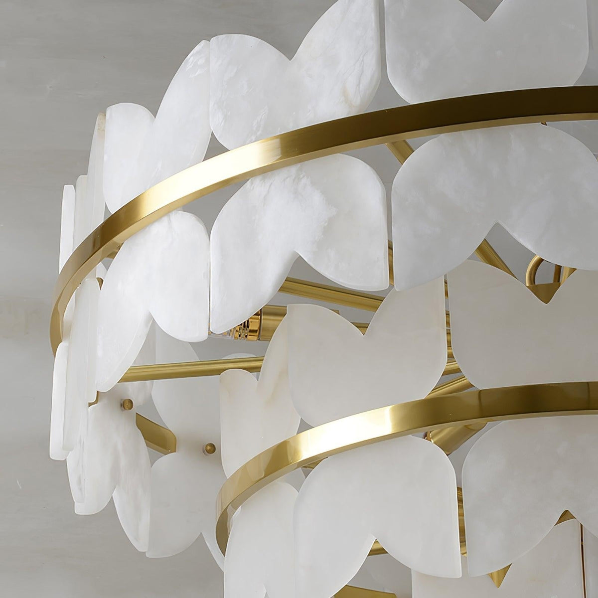 Layered Alabaster Cloud Chandelier