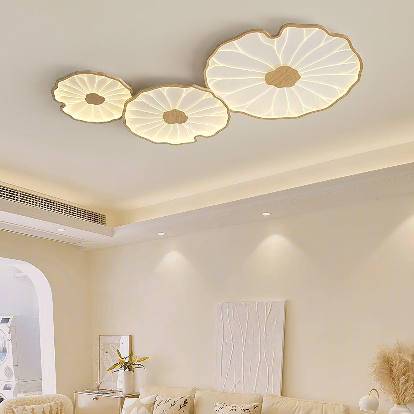 Lotus-Inspired Acrylic Ceiling Light