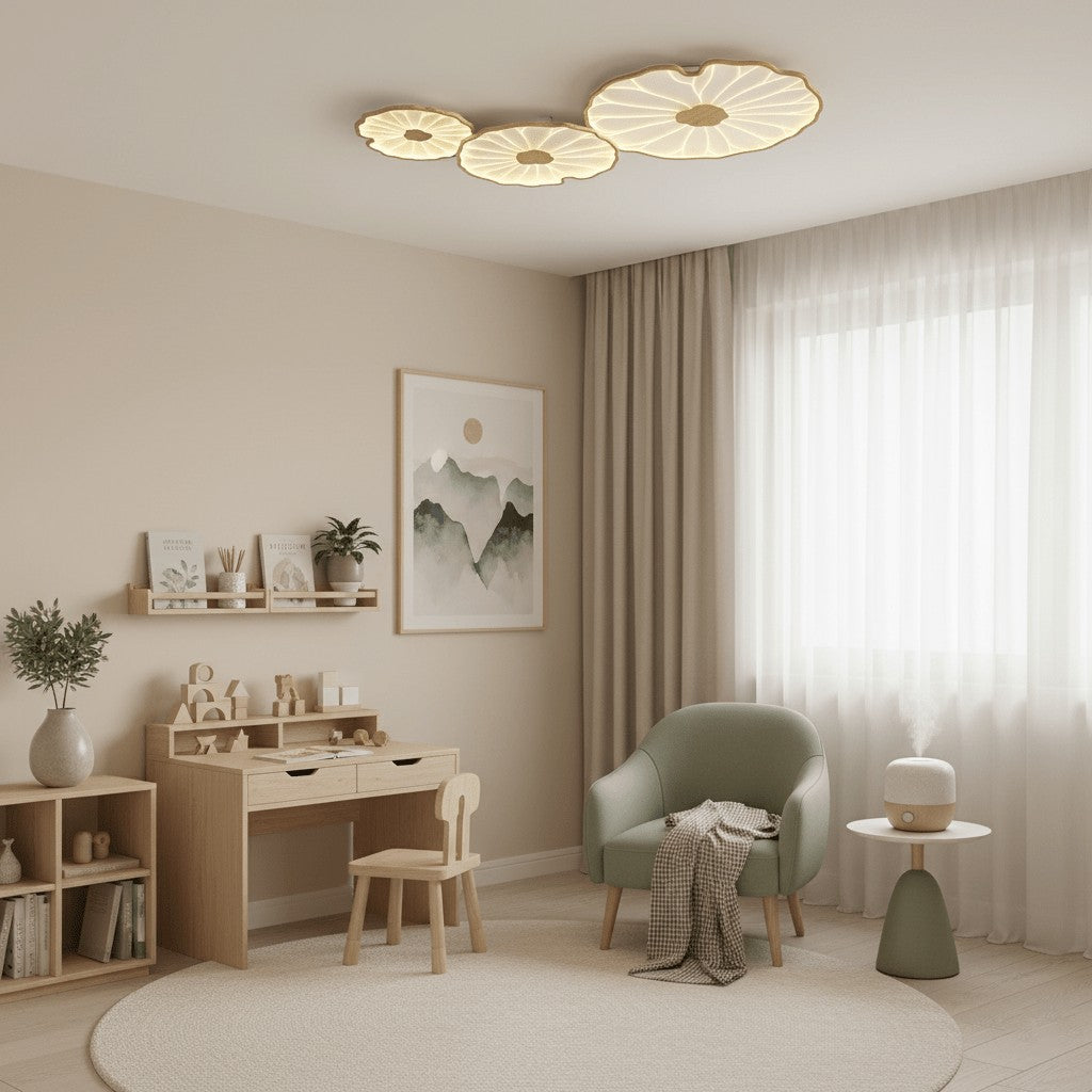 Lotus-Inspired Acrylic Ceiling Light