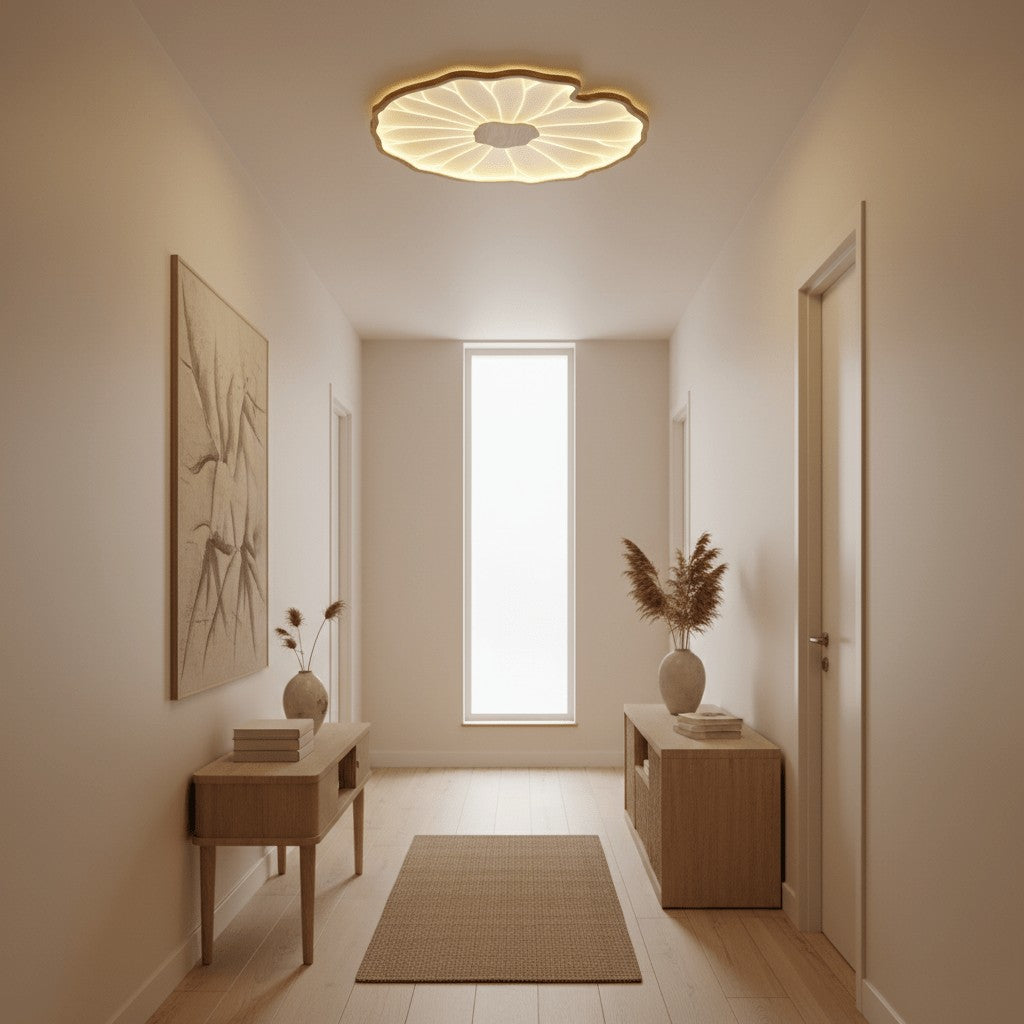 Lotus-Inspired Acrylic Ceiling Light