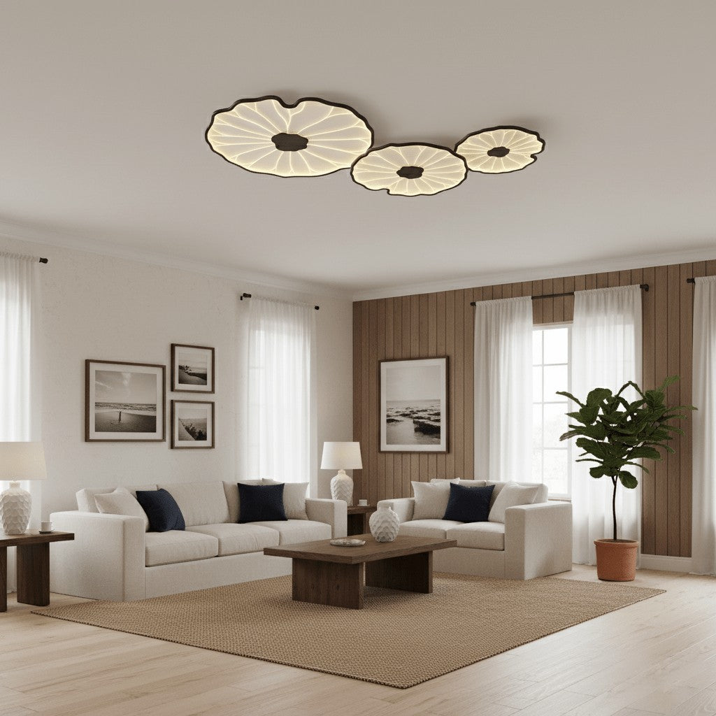Lotus-Inspired Acrylic Ceiling Light