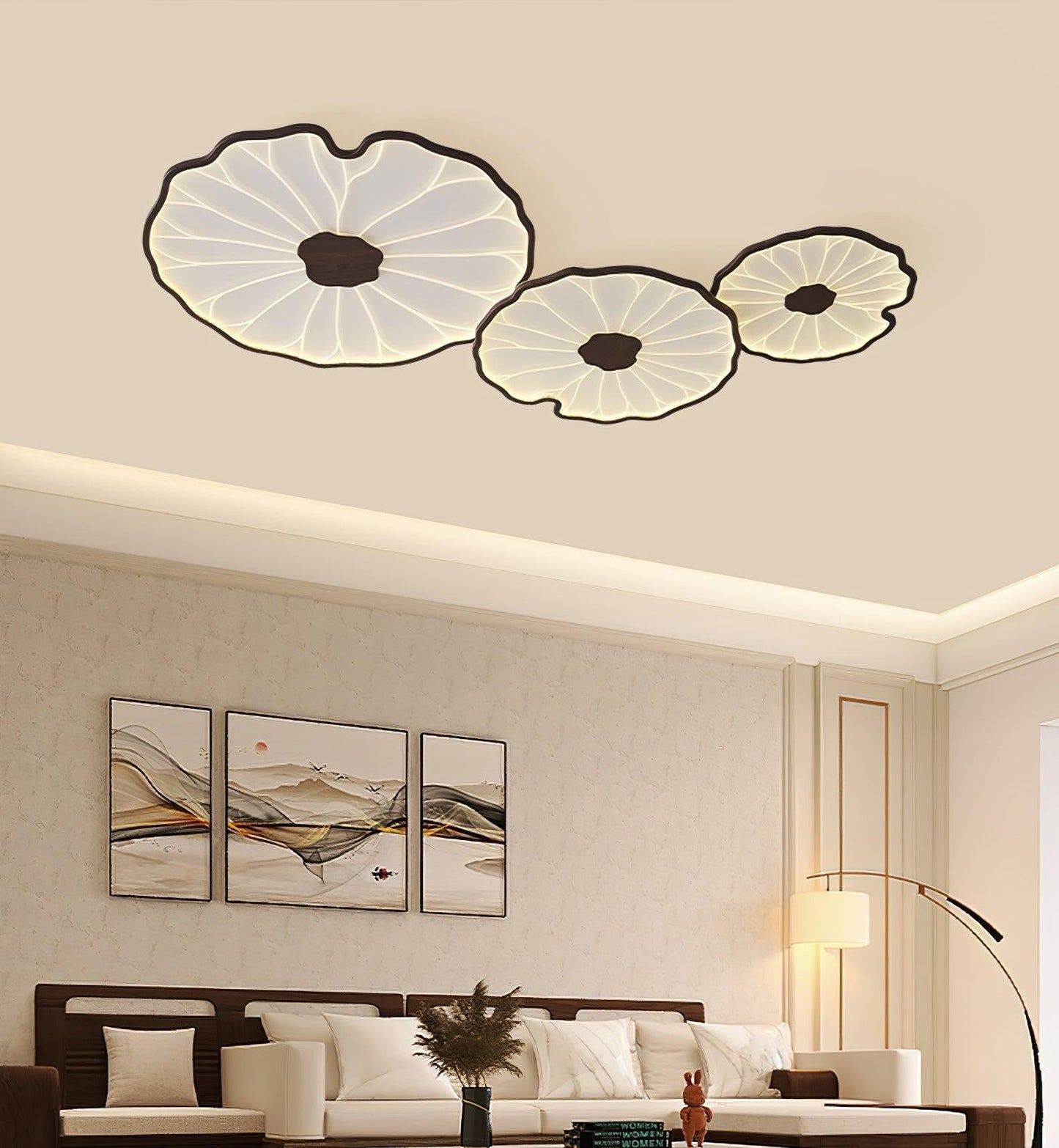 Lotus-Inspired Acrylic Ceiling Light