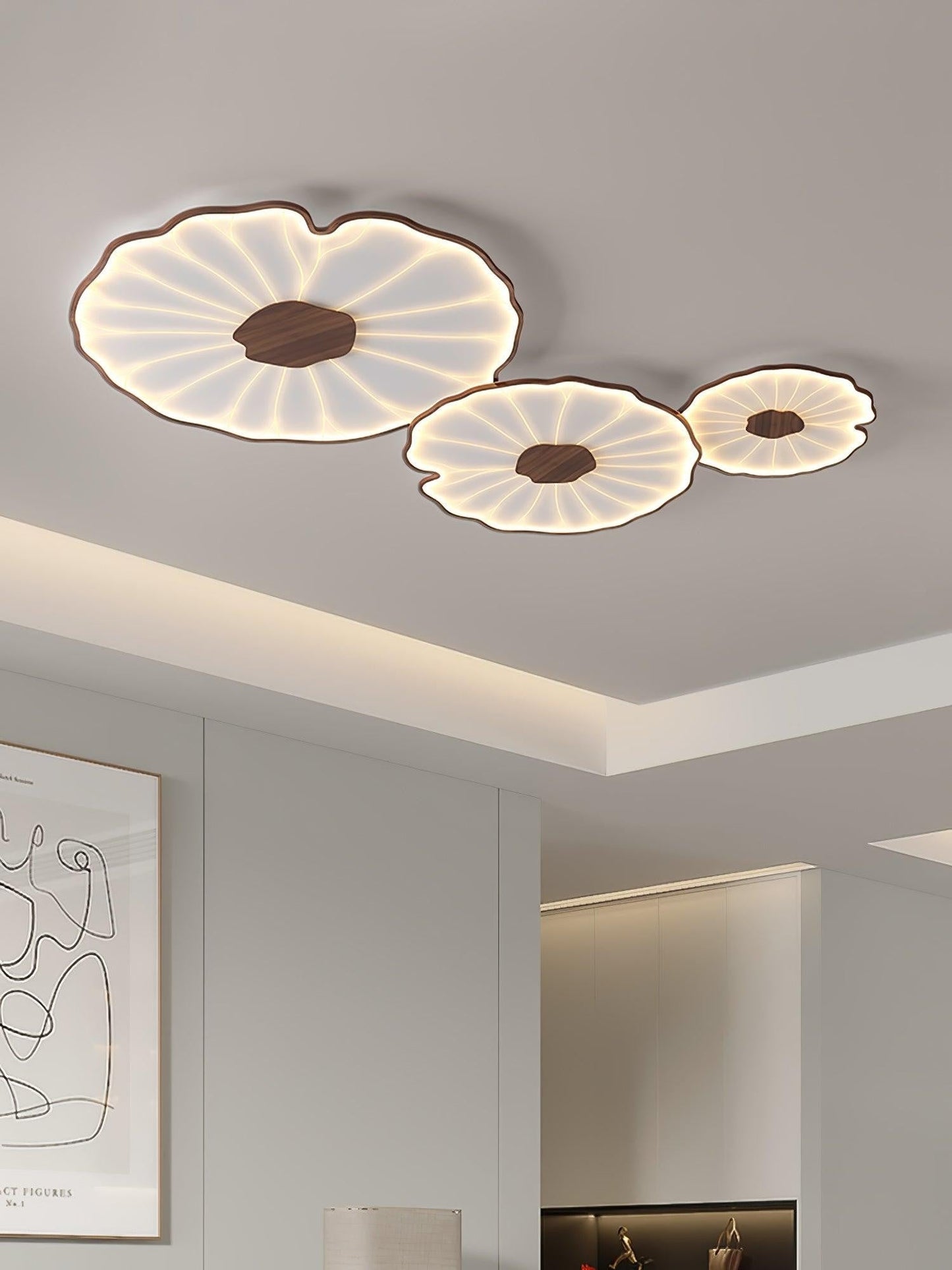 Lotus-Inspired Acrylic Ceiling Light