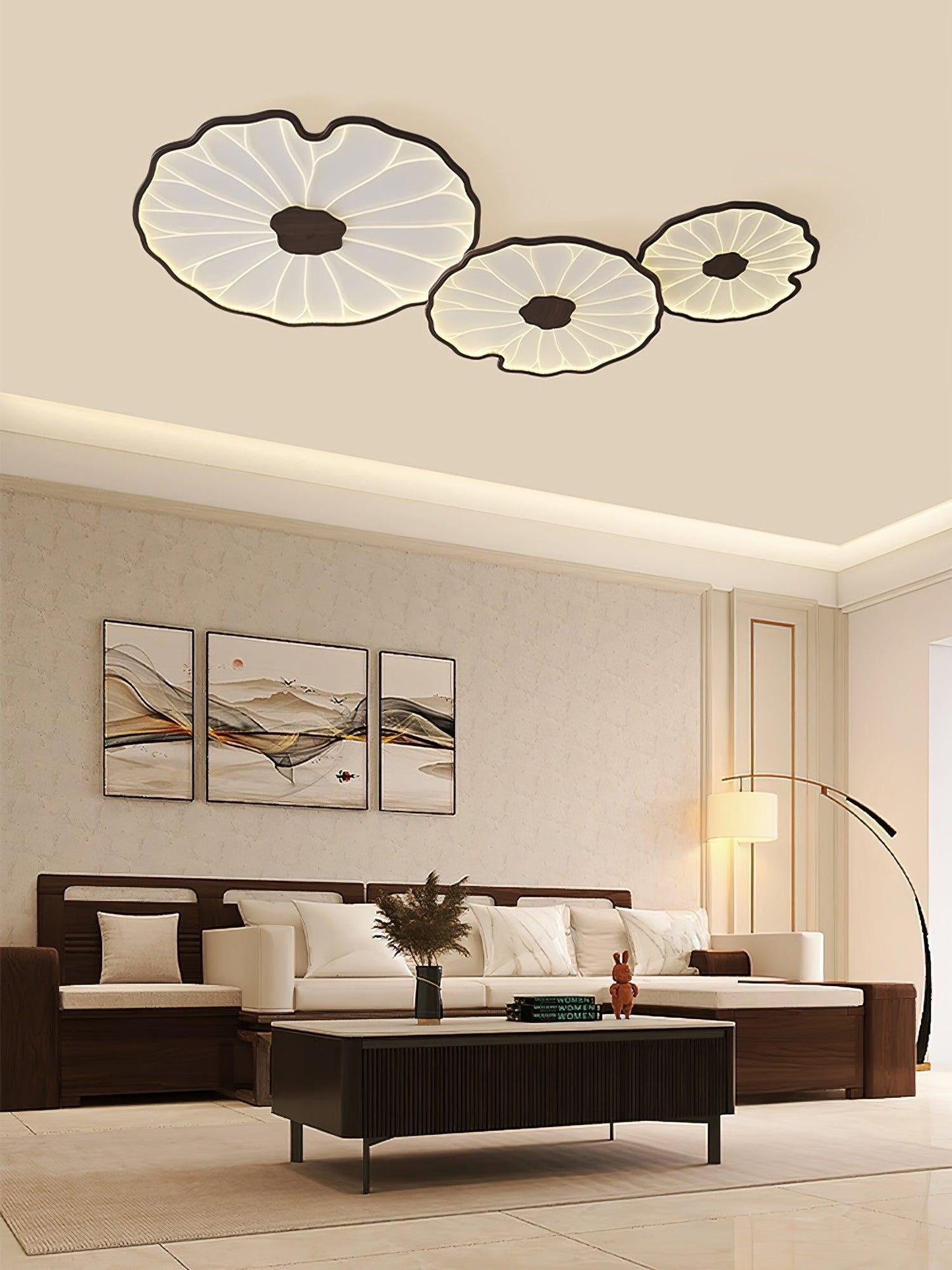 Lotus-Inspired Acrylic Ceiling Light