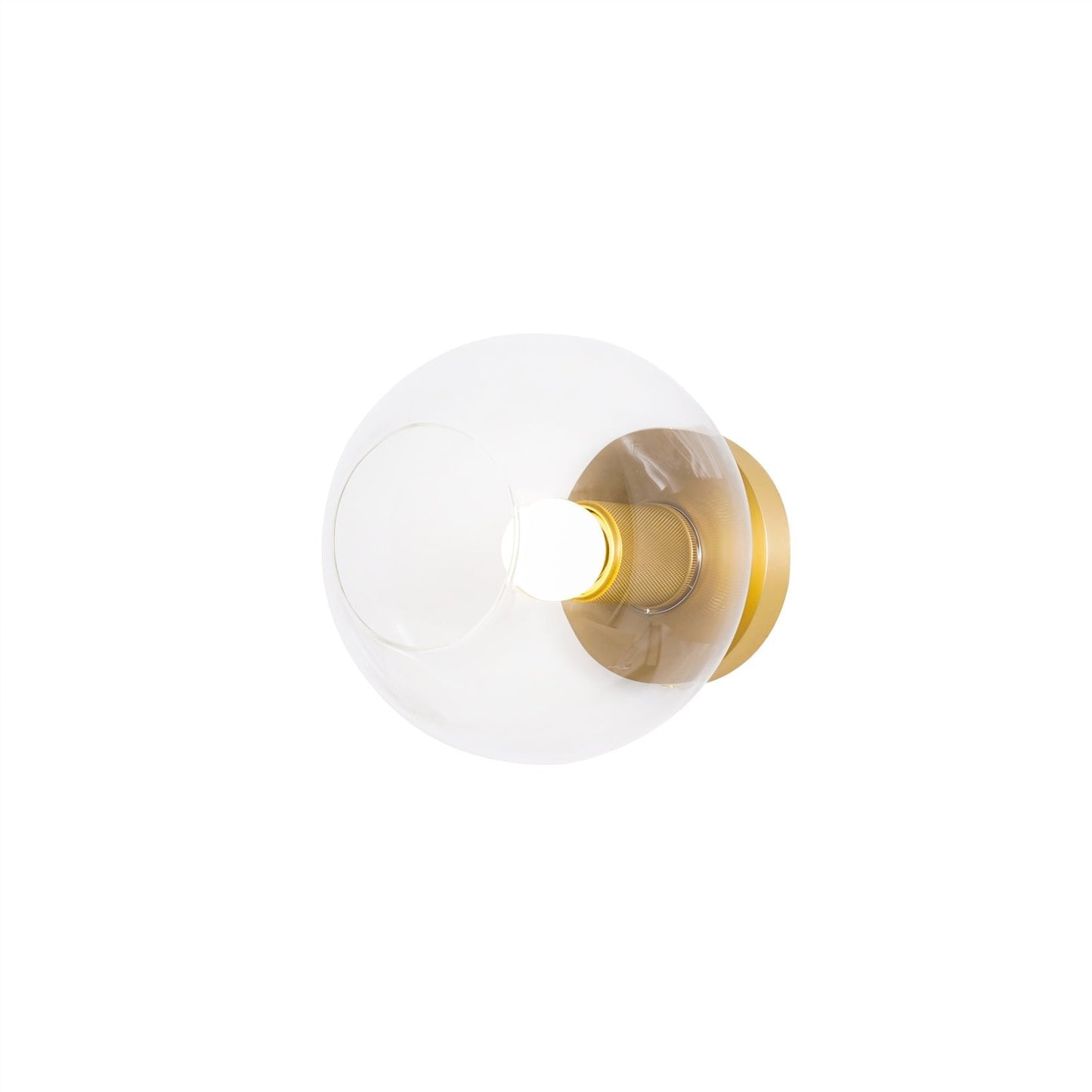 Minimal Glass Flush Mount Light