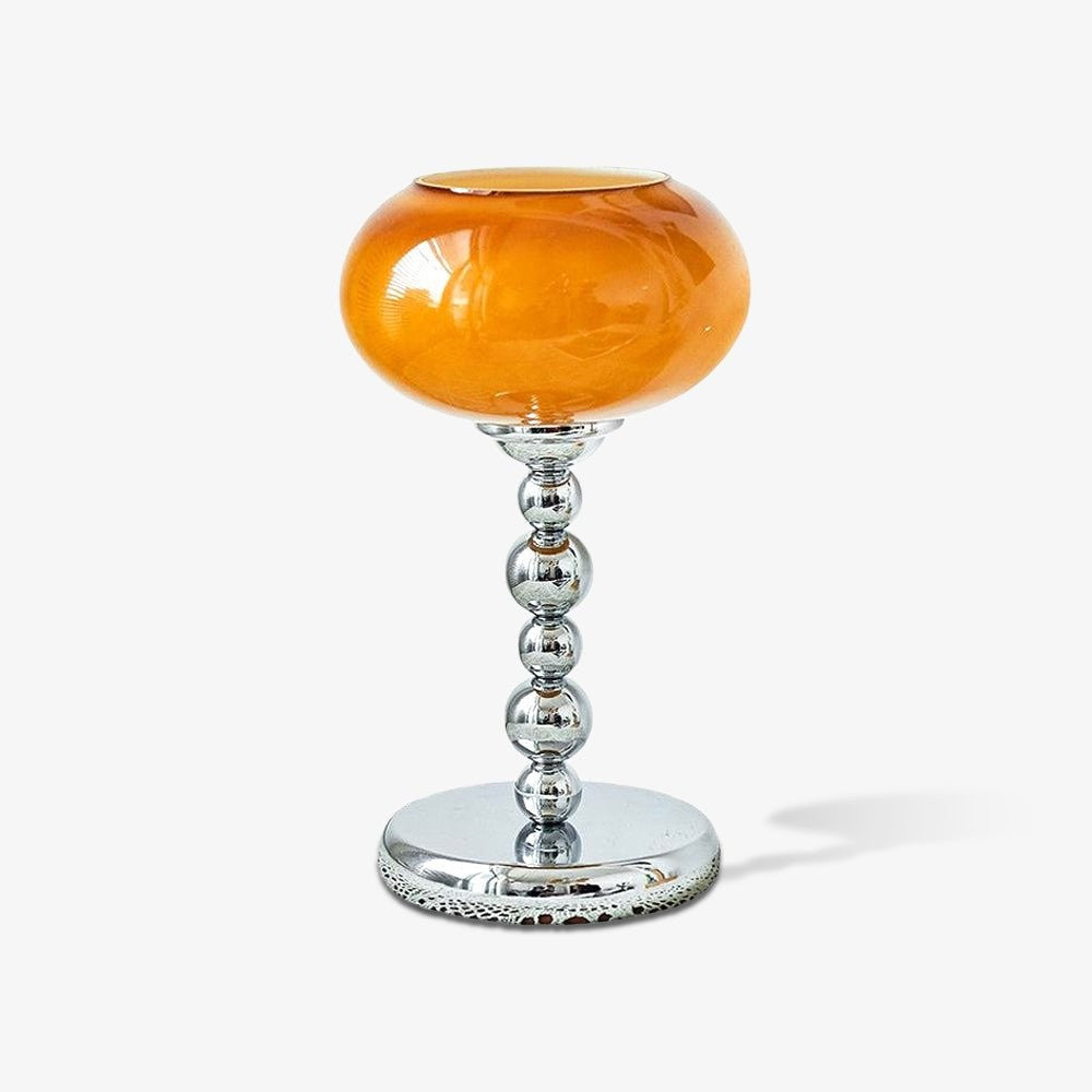 Oval Glass Accent Table Lamp