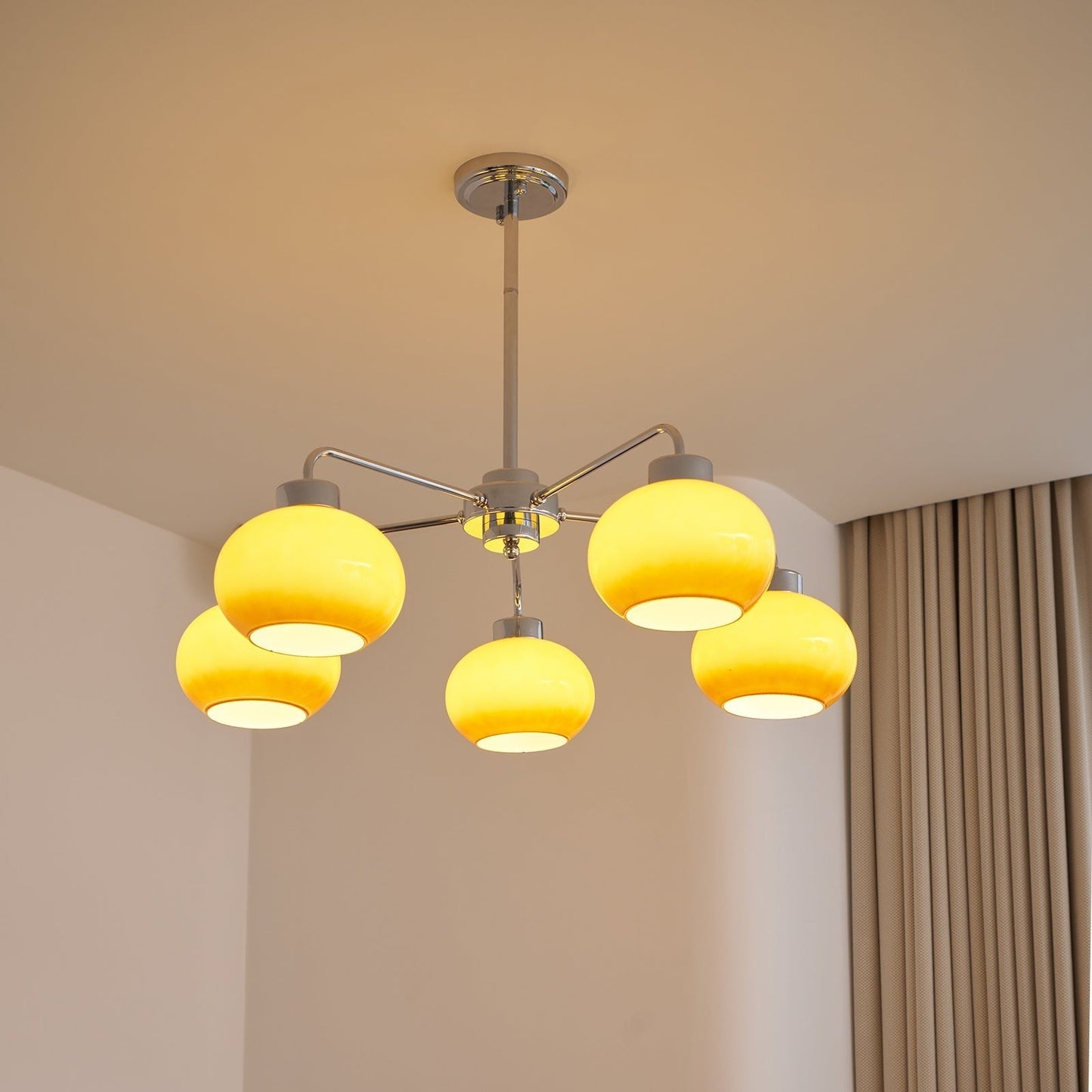 Oval Glass Globe Chandelier