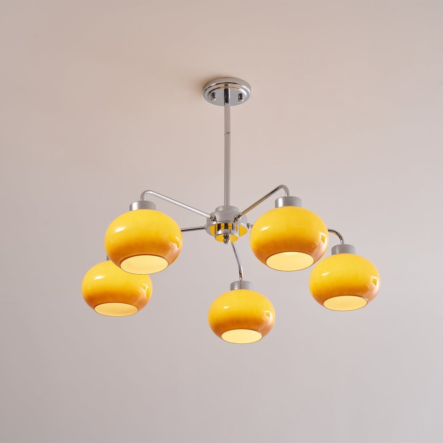 Oval Glass Globe Chandelier