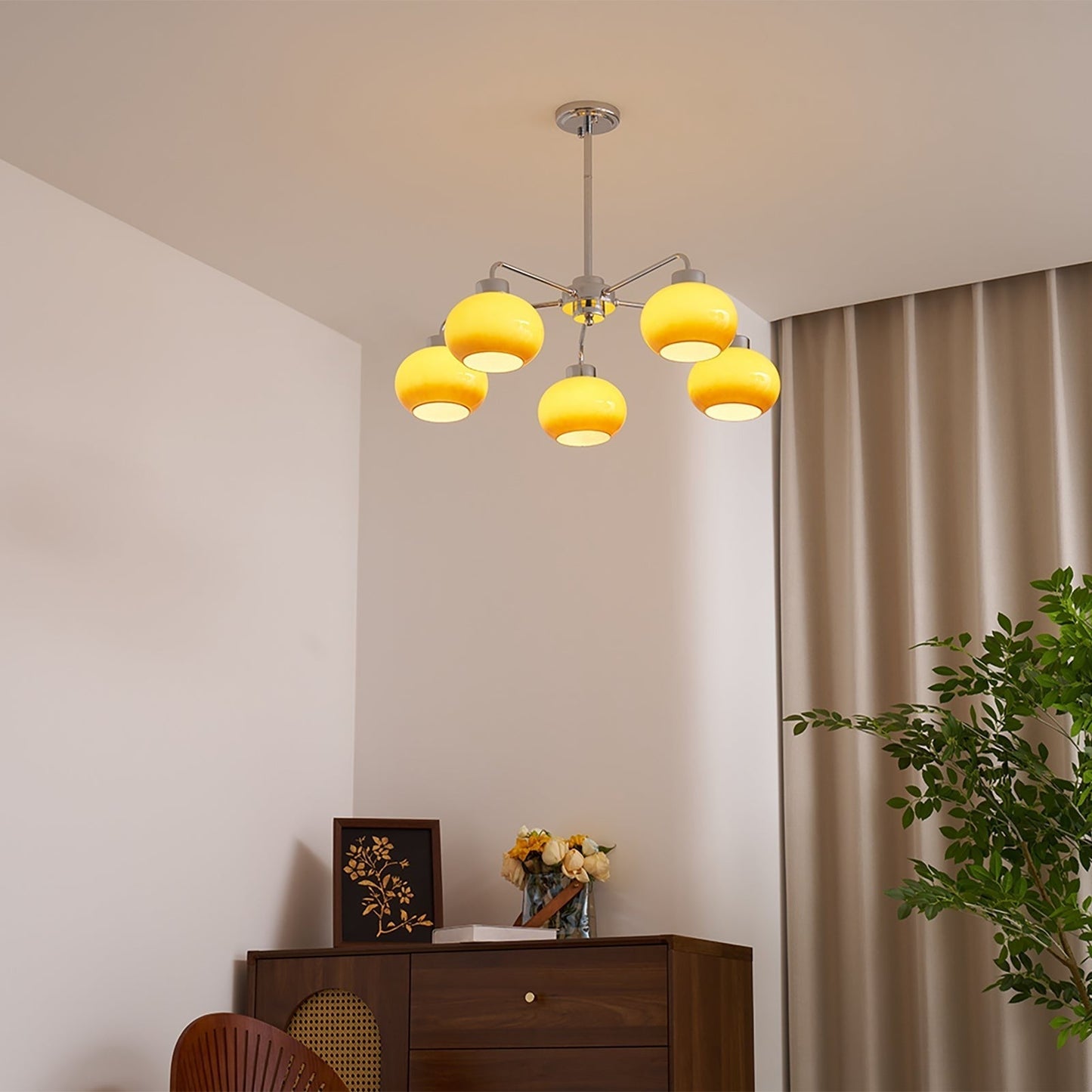 Oval Glass Globe Chandelier