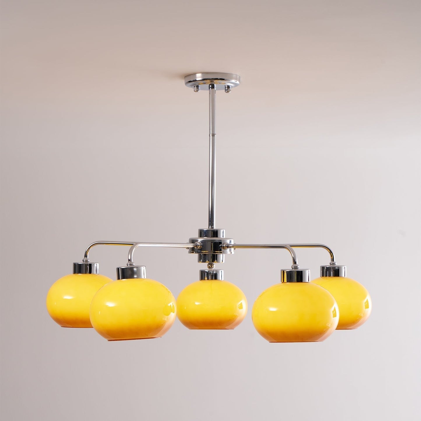 Oval Glass Globe Chandelier