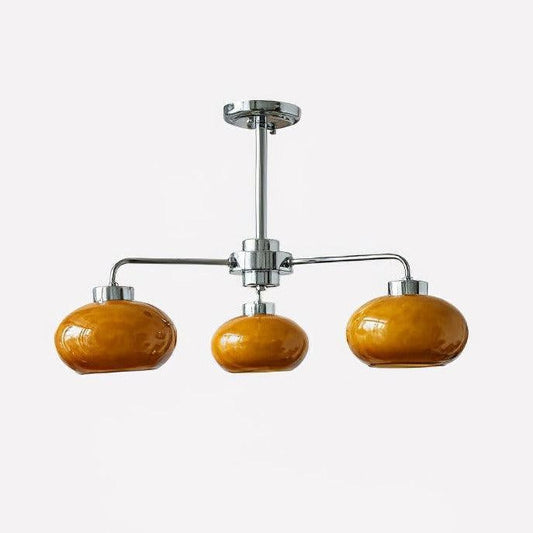Oval Glass Globe Chandelier
