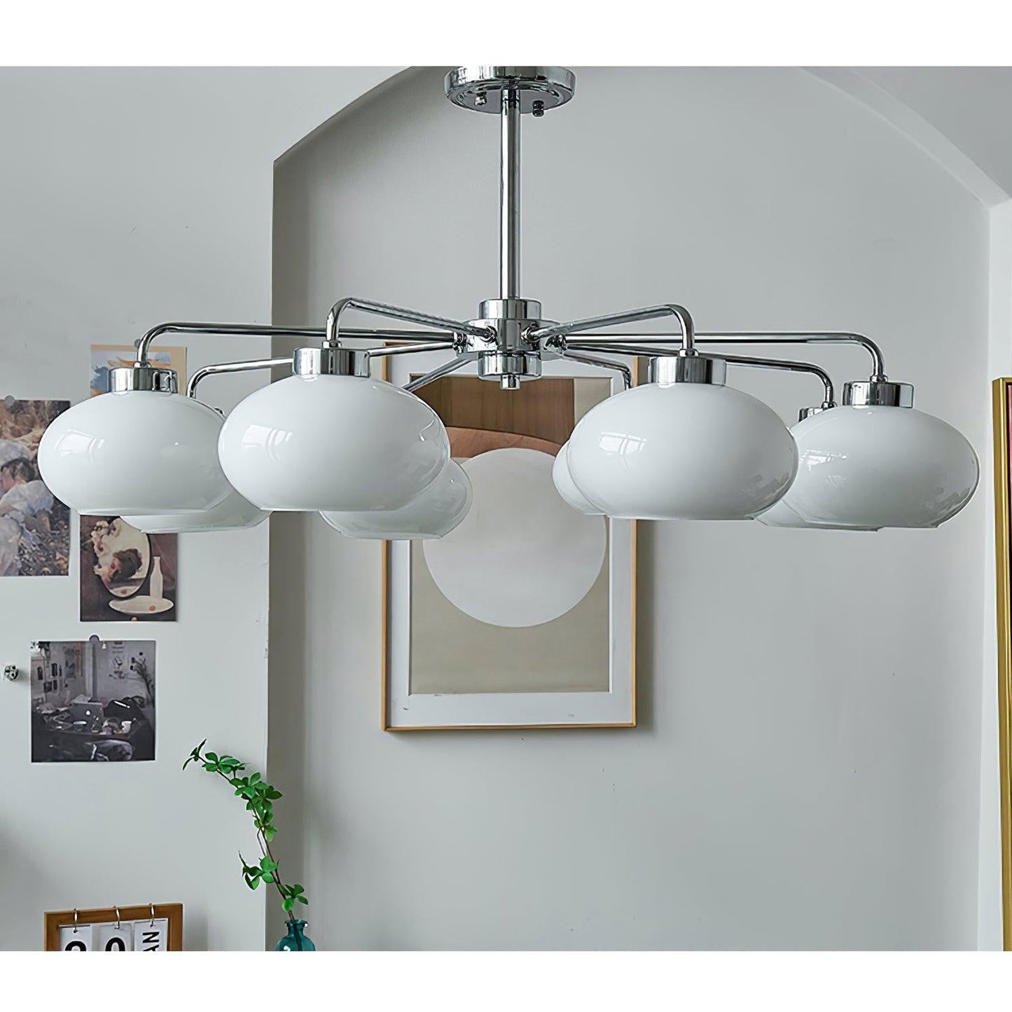 Oval Glass Globe Chandelier