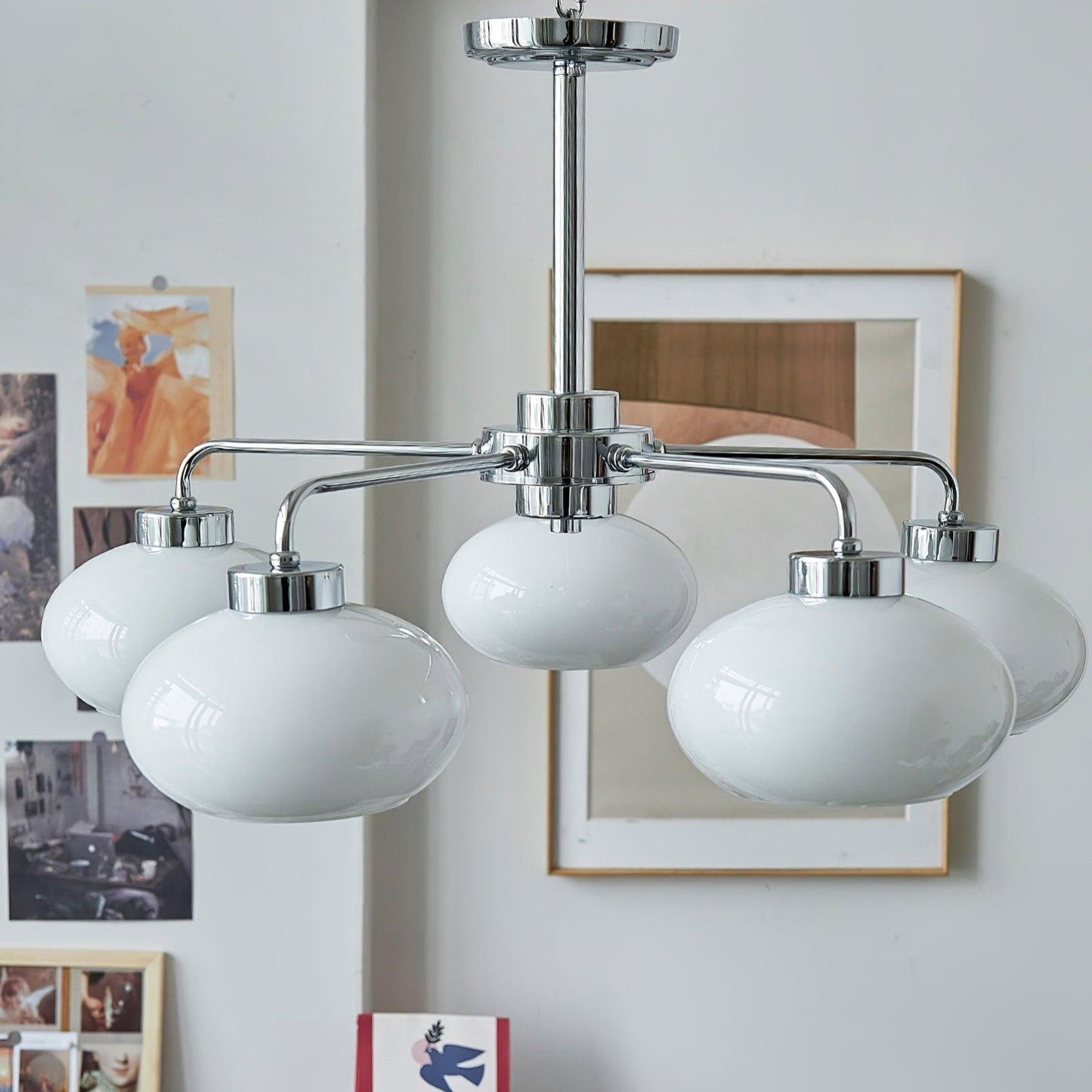 Oval Glass Globe Chandelier