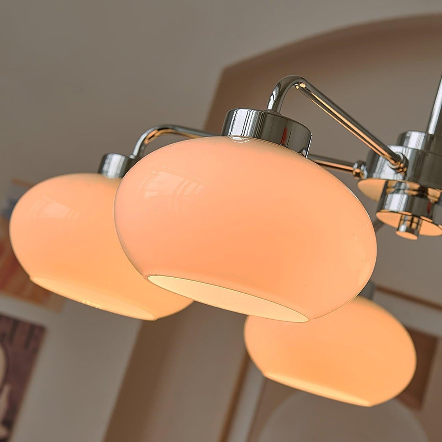 Oval Glass Globe Chandelier