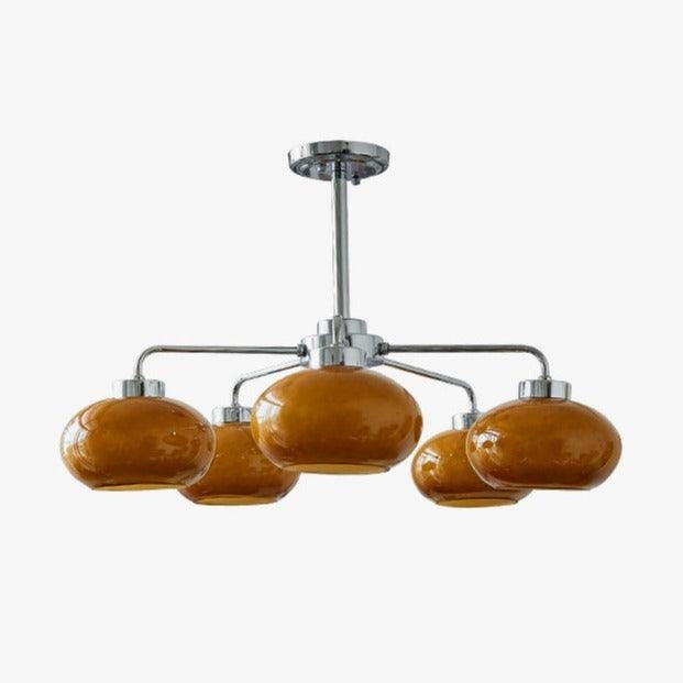 Oval Glass Globe Chandelier