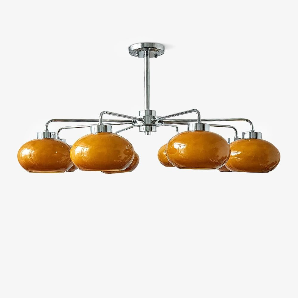 Oval Glass Globe Chandelier