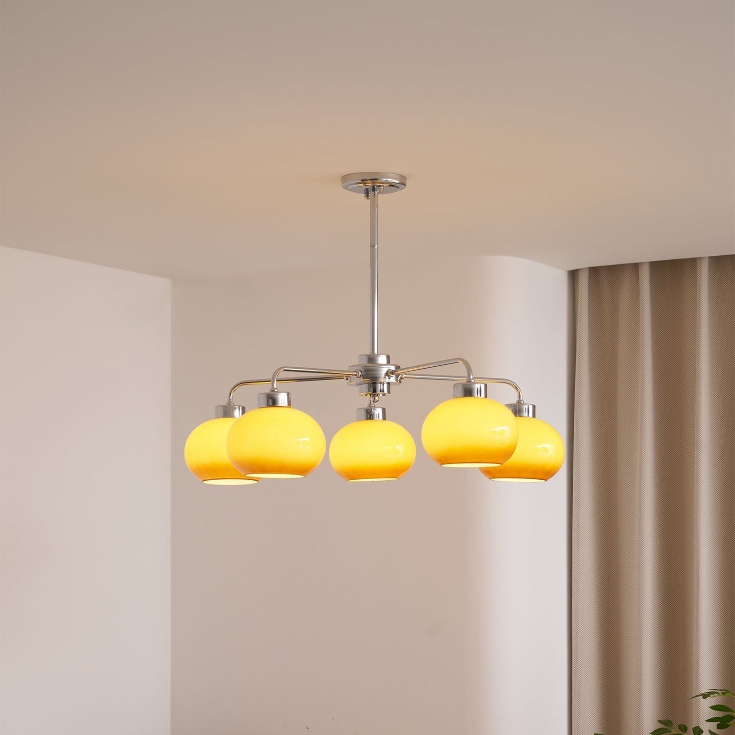 Oval Glass Globe Chandelier