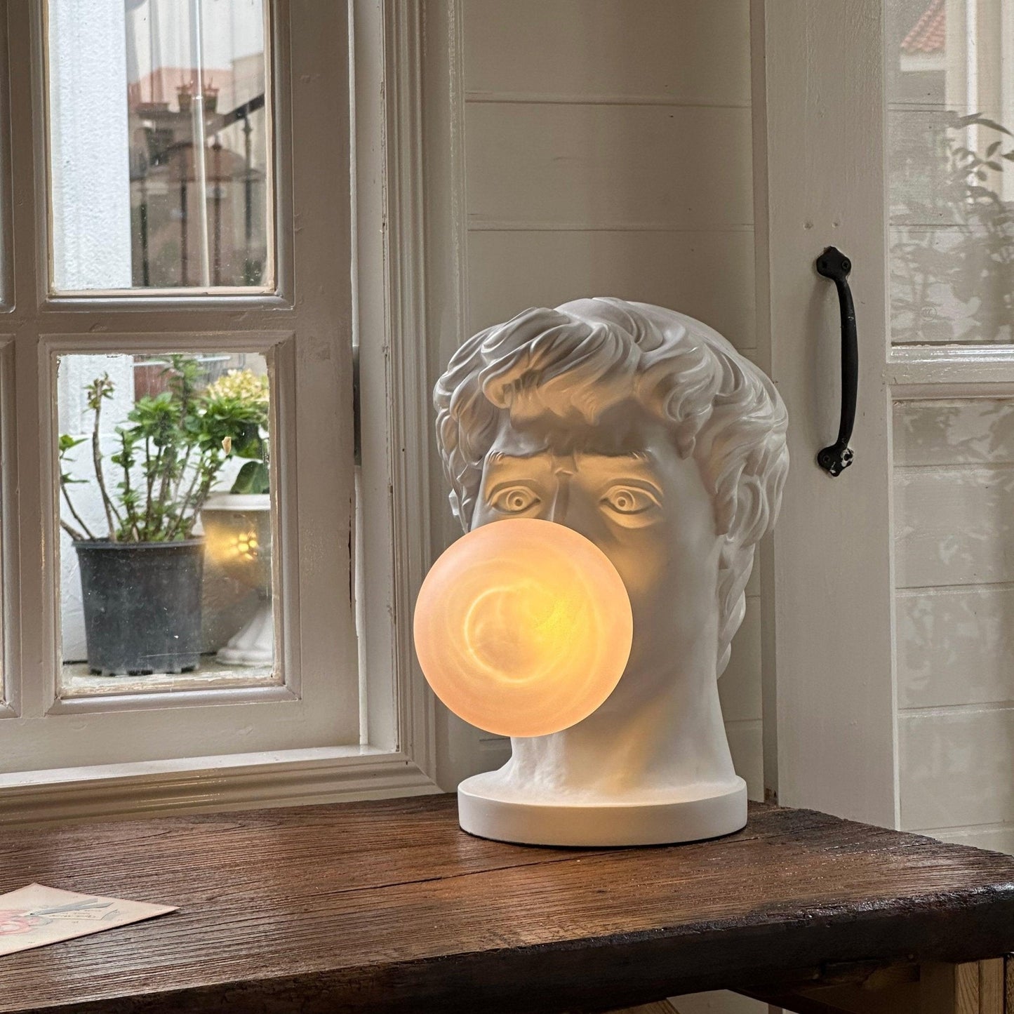 Playful Portrait Bubble Table Lamp