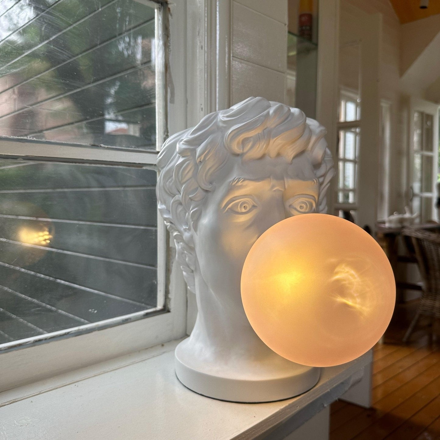 Playful Portrait Bubble Table Lamp
