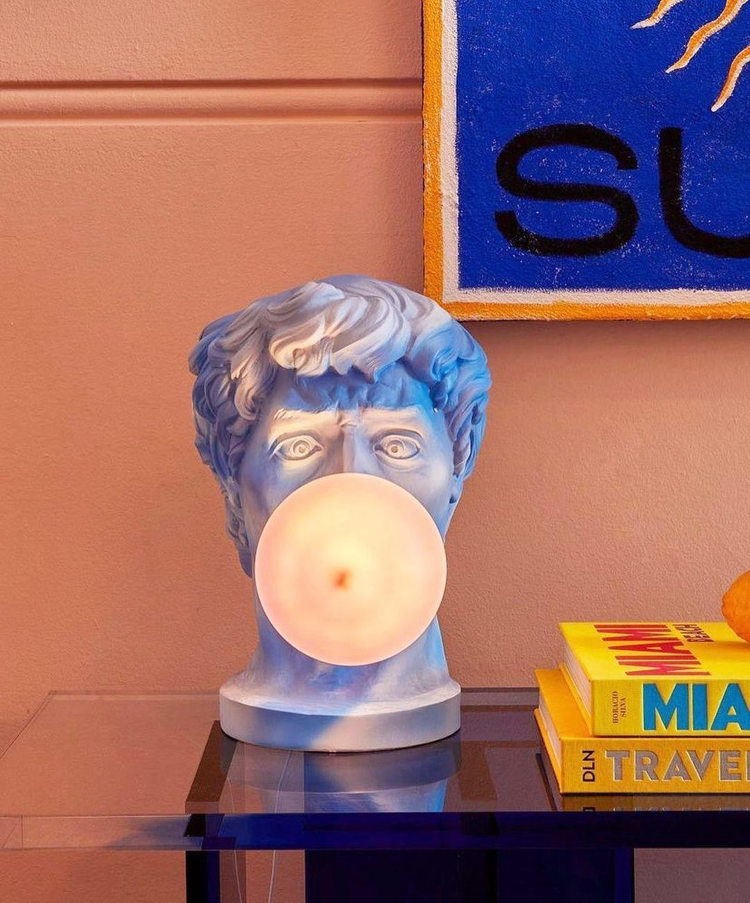 Playful Portrait Bubble Table Lamp