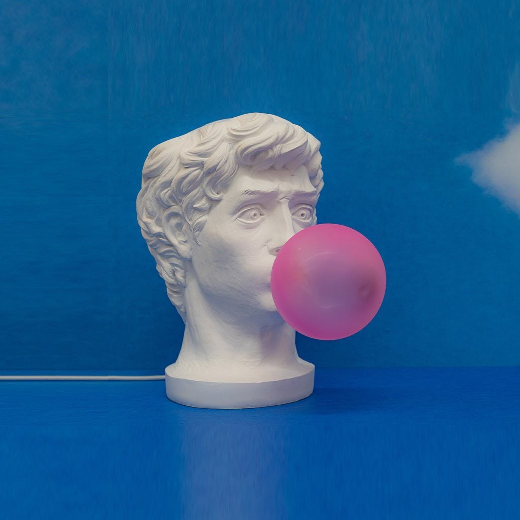 Playful Portrait Bubble Table Lamp