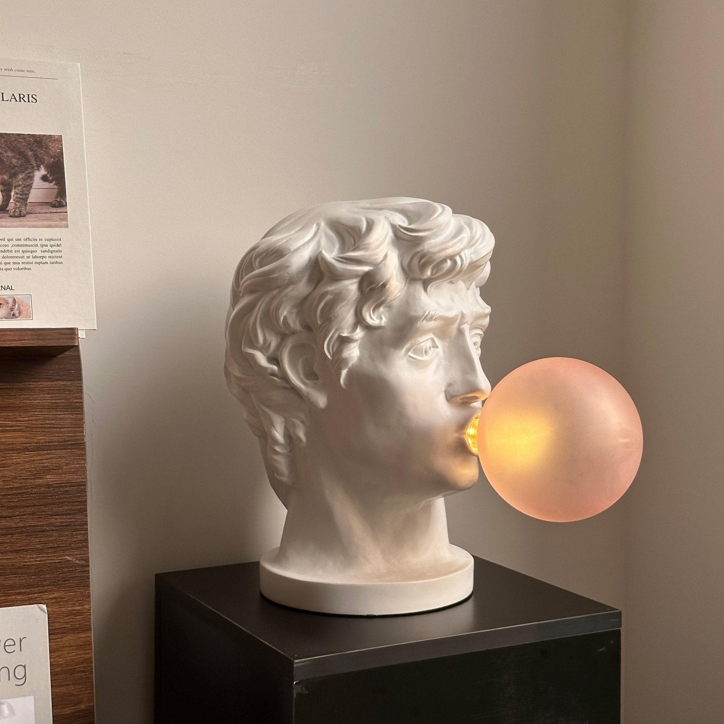 Playful Portrait Bubble Table Lamp
